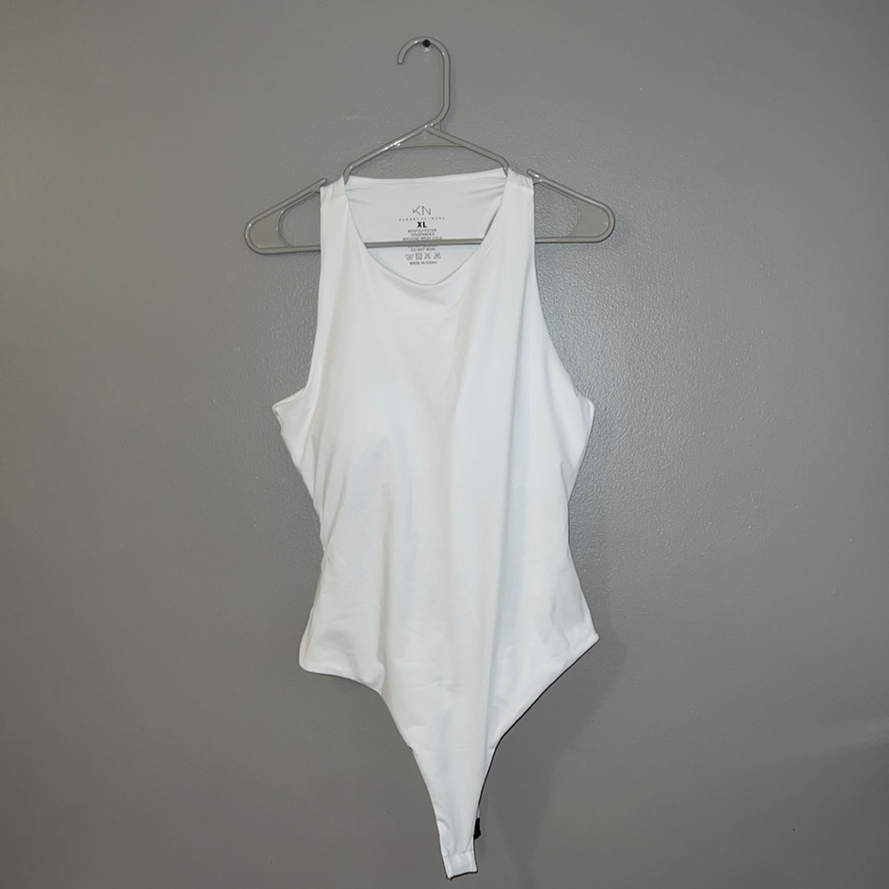 Klassy Network High Neck Open Back Bodysuit